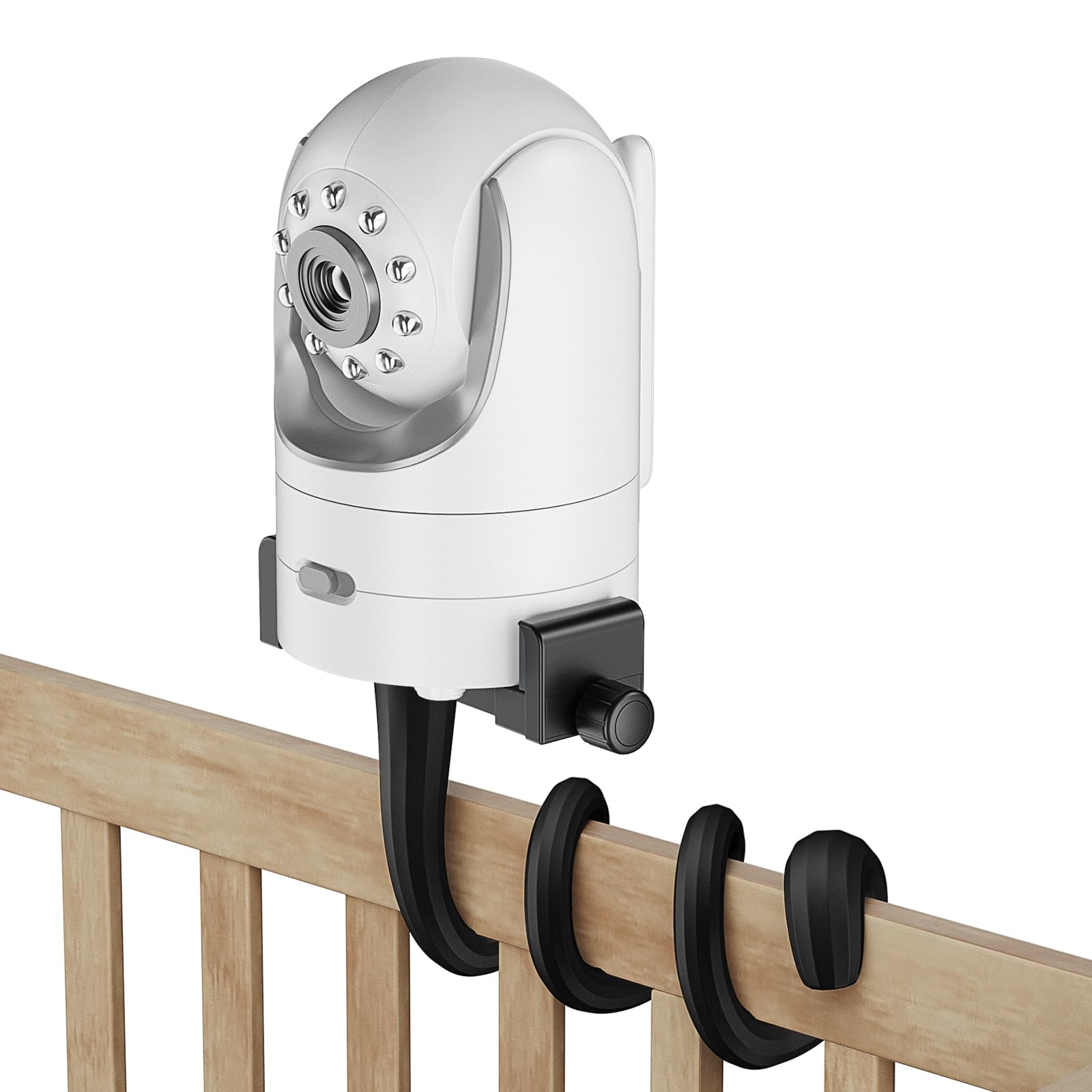 A2C Baby Monitor Mount Flexible Universal Baby Camera Mount Compatible with Infant Optics DXR 8 DXR-8 Pro, VTech, ANMEATE, Most Baby Monitors Holder