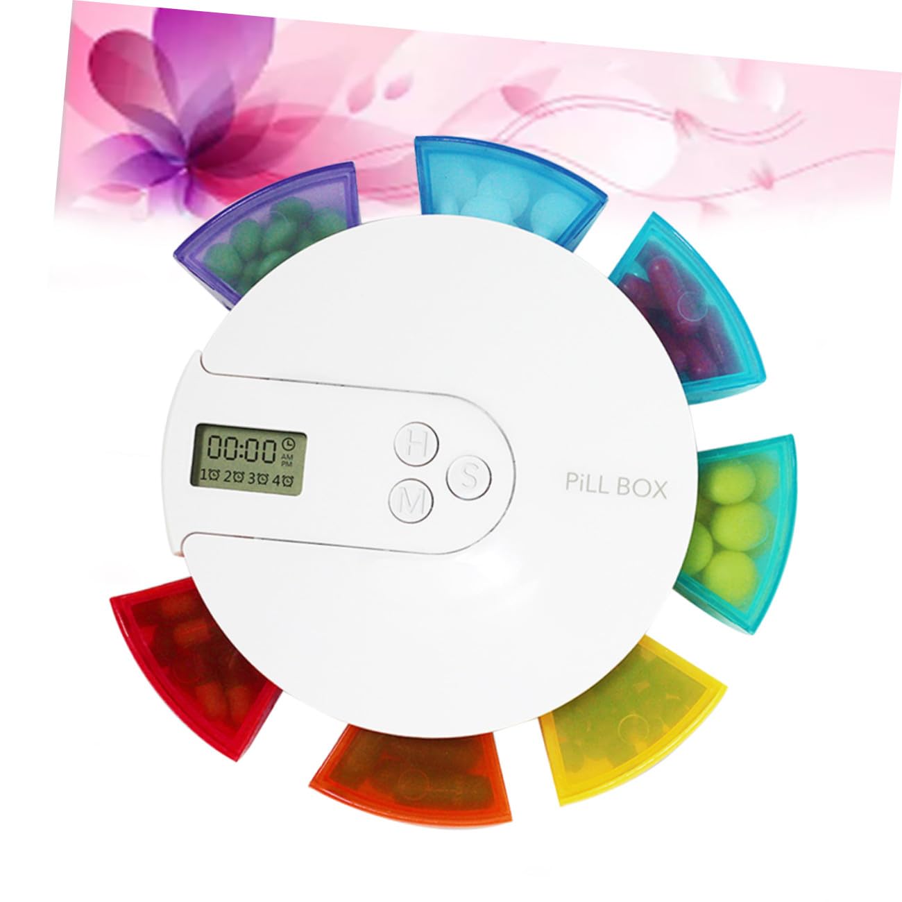 Healvian Portapillole Settimanale Digitale a 7 Scomparti Colorati