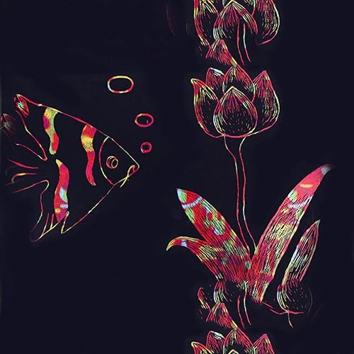 Miniatura 6 de EXCEART 50pcs Scratch Paper Stick Wood Stylus Sticks para niños Arte Papel Pintura Colorear Stylus Scratch Herramientas