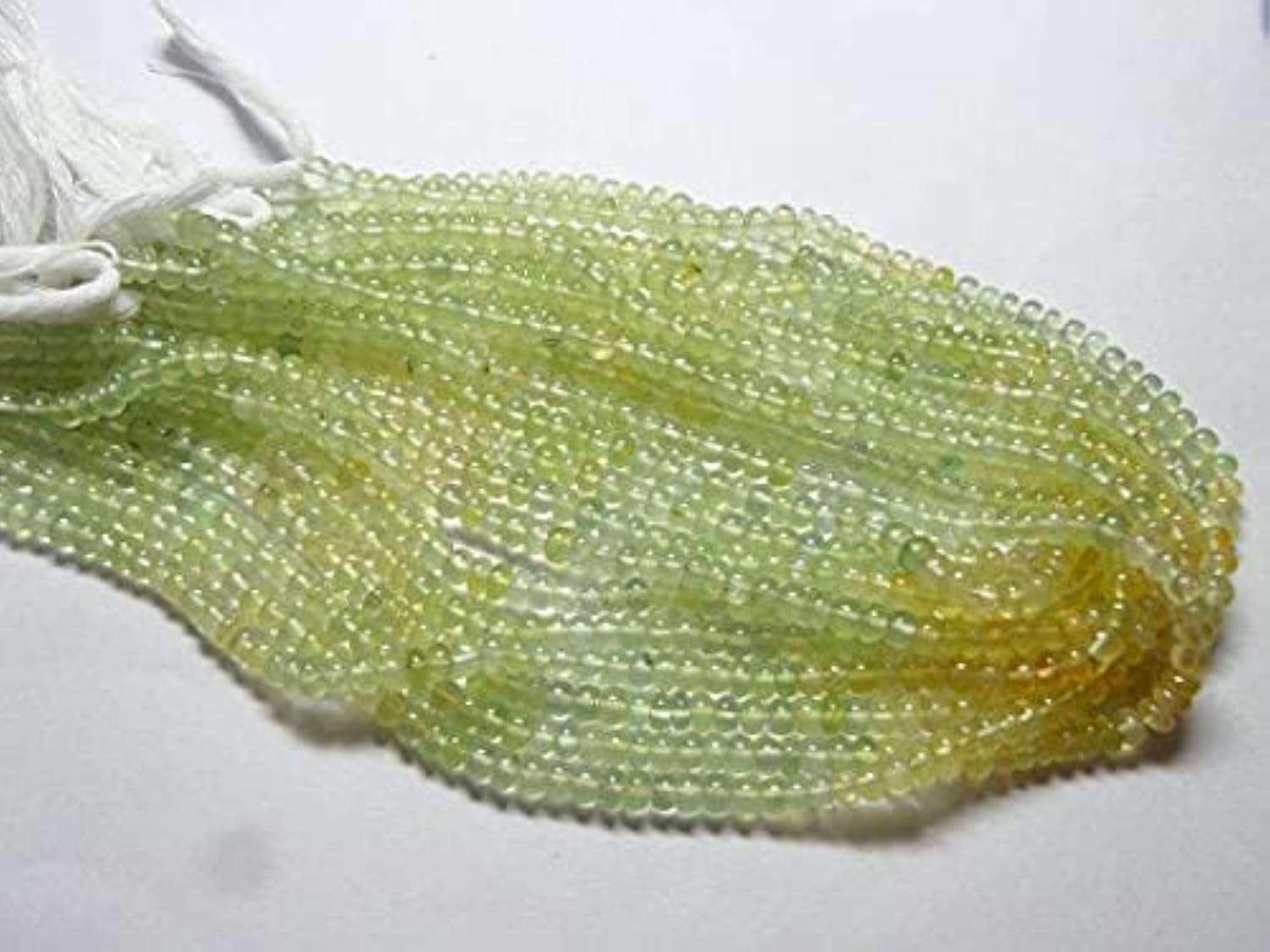 Préhnite naturelle 5mm en lot pour composer vos bracelets de lithothérapie