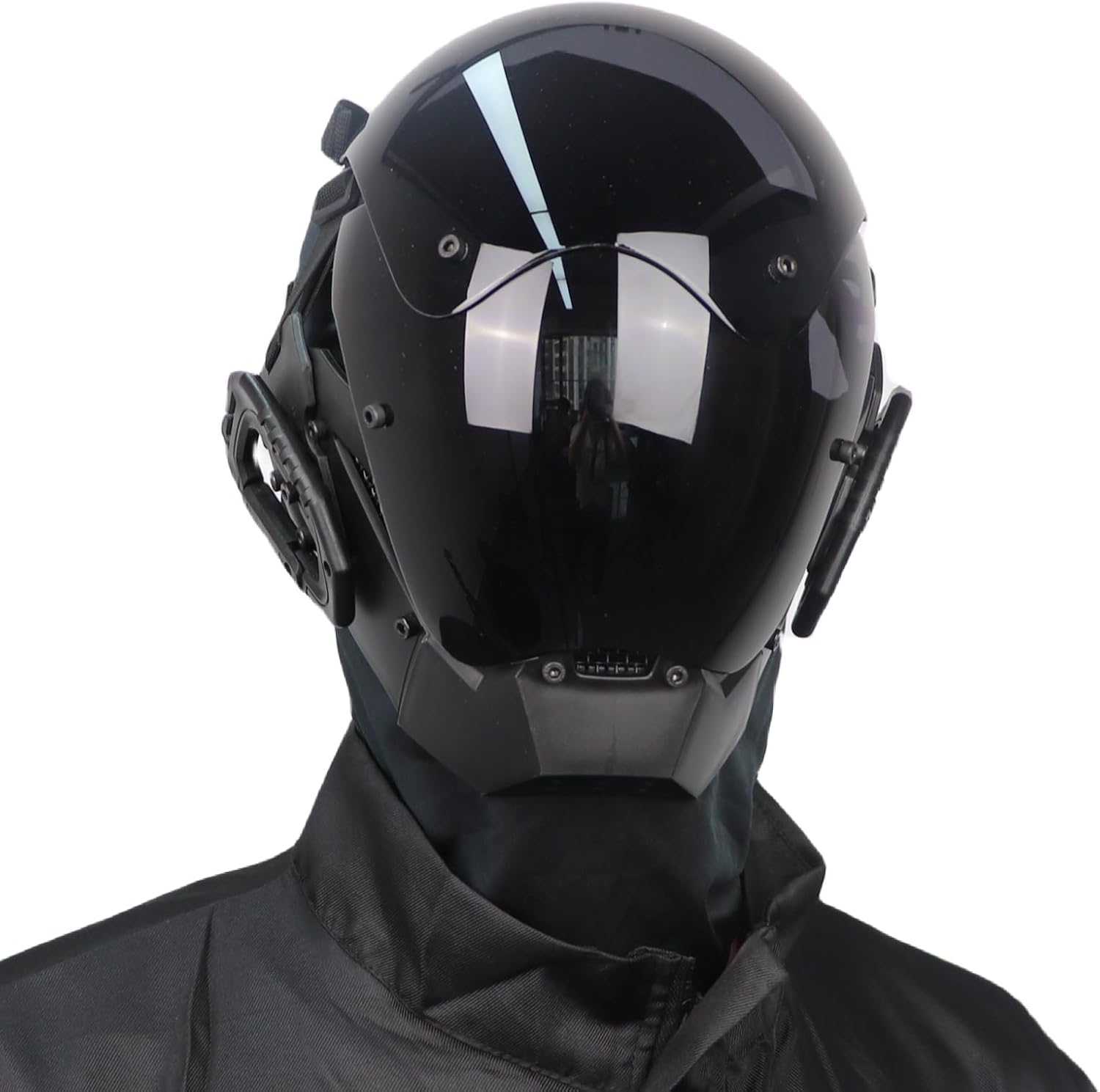 CosTribe Punk Gothic Helmet Mask Futuristic Techwear Sci Fi Halloween Cosplay Halloween Party Music Accessories