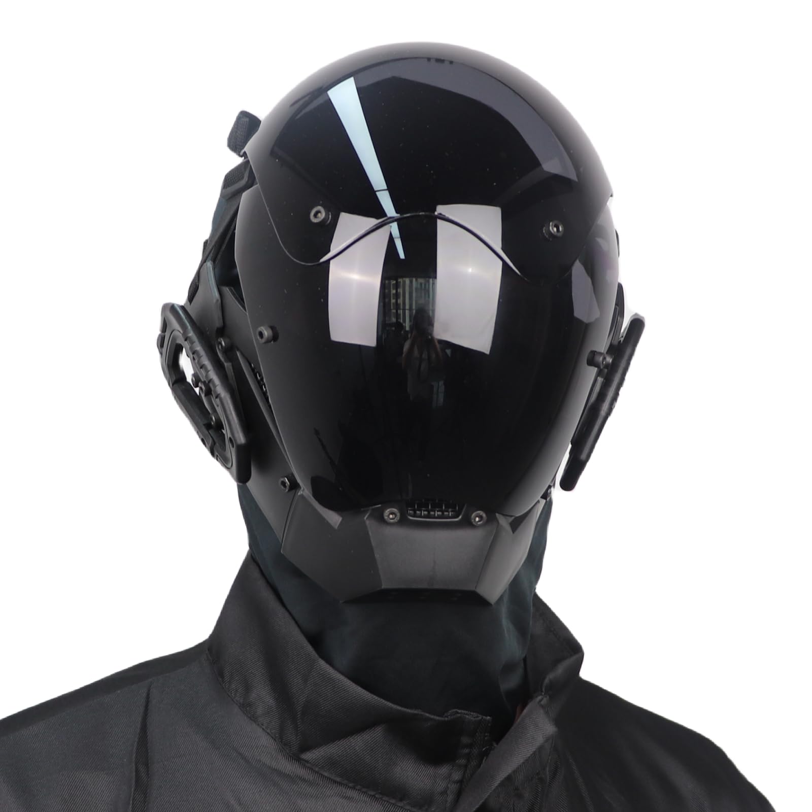 CosTribe Punk Gothic Helmet Mask Futuristic Techwear Sci Fi Halloween Cosplay Halloween Party Music Accessories