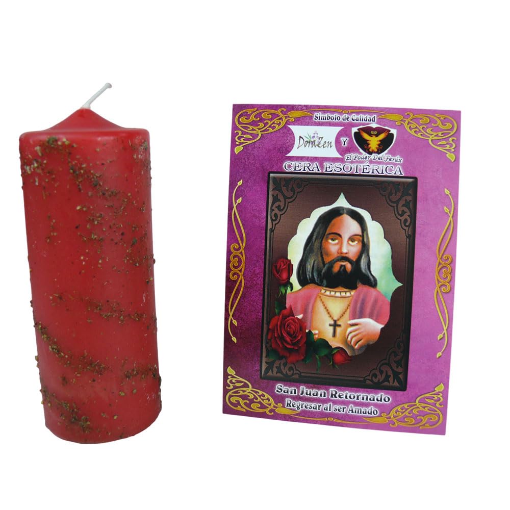 Velón Herboreo San Juan Retornado - Poderoso ritual para recuperar el amor perdido y Restaurar la pasión en tu vida - Las Velas de Mariano