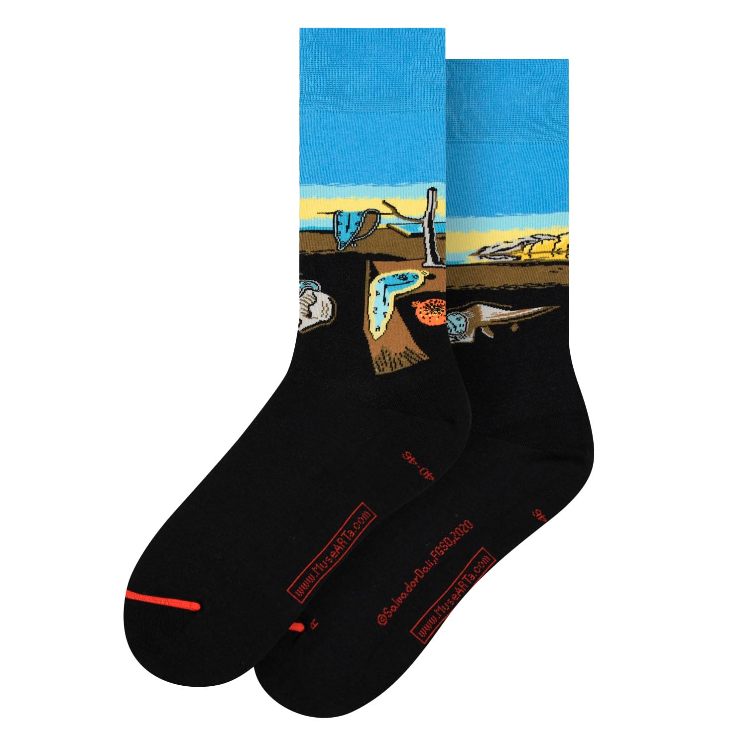 Musearta Unisex Blue Salvador Dalí Socks, 40-46