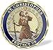 5PCS St Christopher Challenge Coin Set, St Christopher Coin with Prayer - Protect Us Patron Saint of Travelers Prayer Safety St Christopher Car Medal Commemorative Gift