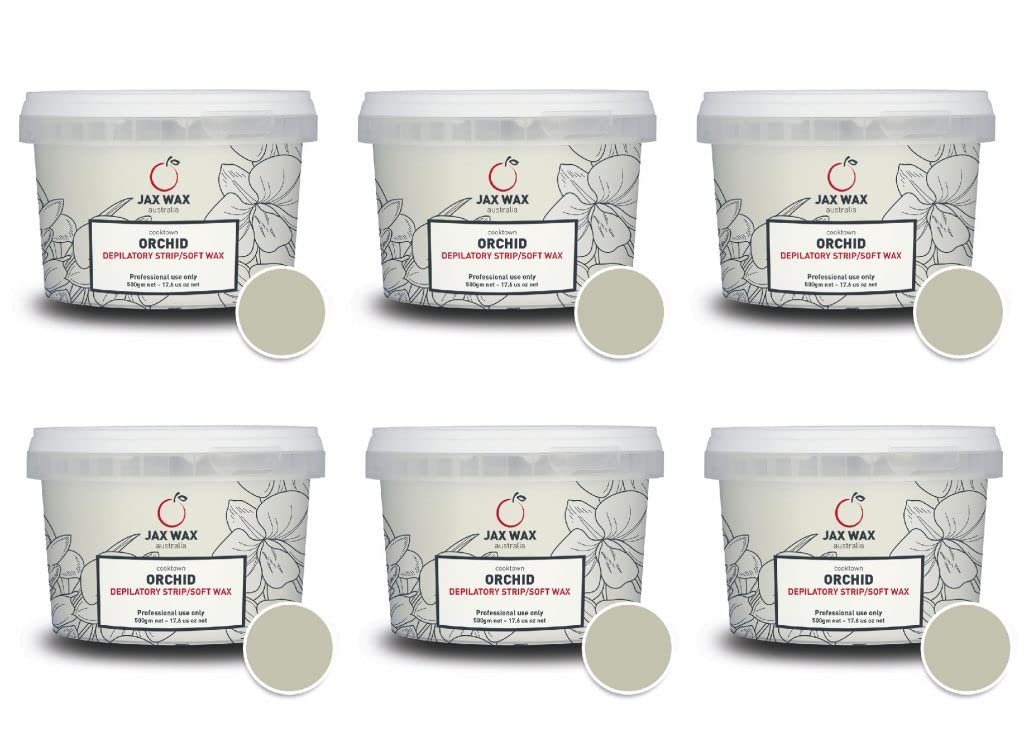 JAX WAX AUSTRALIA Soft Wax Cooktown Orchid 500g - For Brazilian Waxing & Sensitive Areas + Made for Sensitive Skin - Rose Fragrance