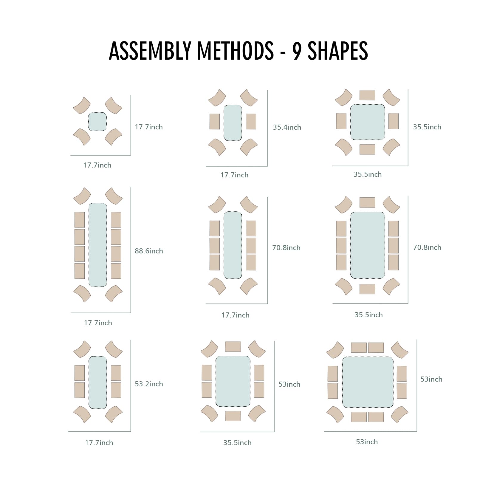 BPS 9-in-1 Metal Raised Garden Bed, 6x3 FT Galvanized Planter Raised Beds for Vegetables, Flowers 17'' Extra Tall