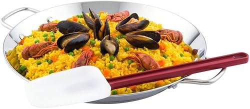 Restaurantware Met Lux - Espátula de alto calor de 14 pulgadas, 1 espátula resistente al calor en forma de cuchara, apta para lavavajillas, agujero