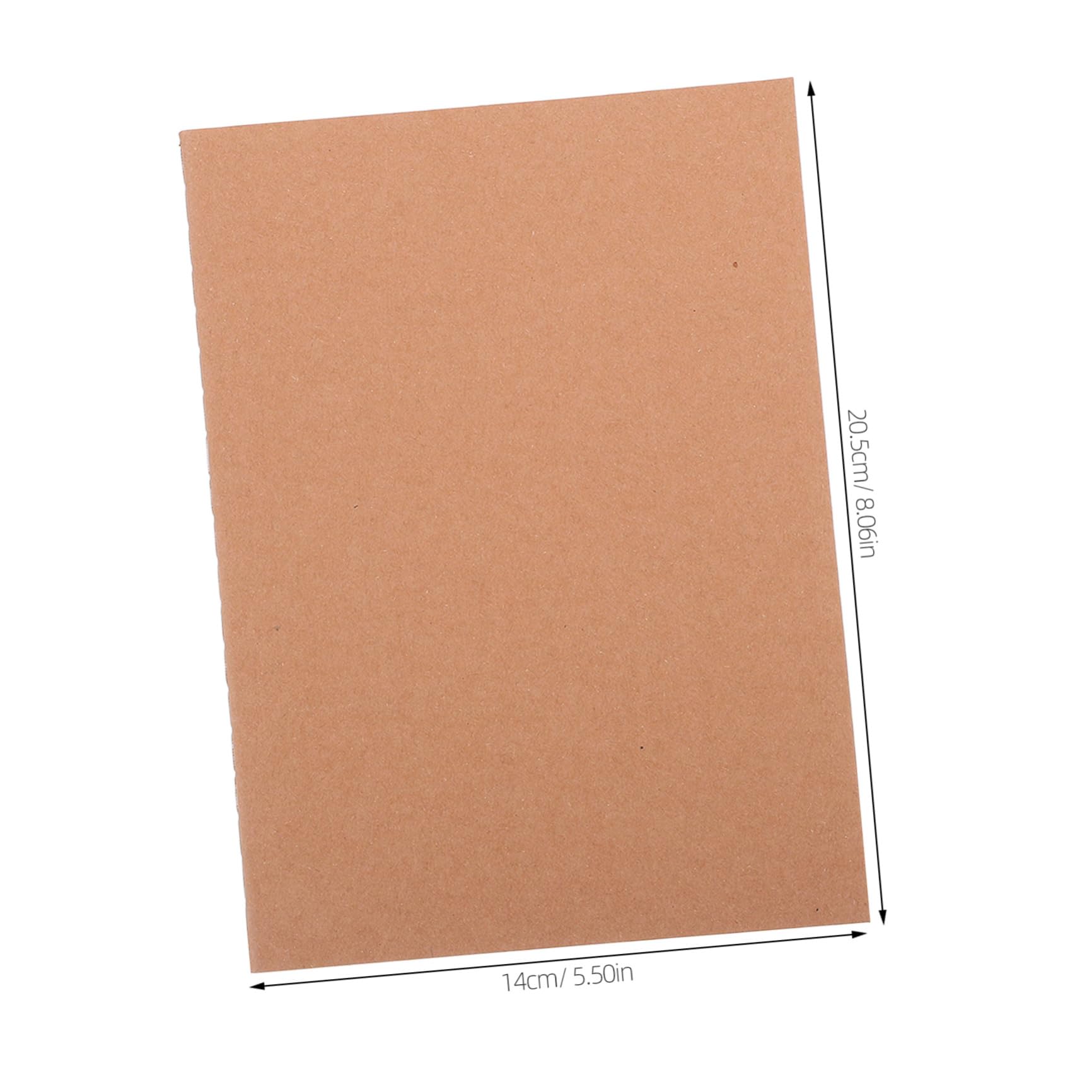 20 Stück Notizbuch aus Kraftpapier mit Blanken Seiten Tragbar für Zeichnen und Schreiben im Büro oder Freizeit für Künstler und Tagebuchliebhaber