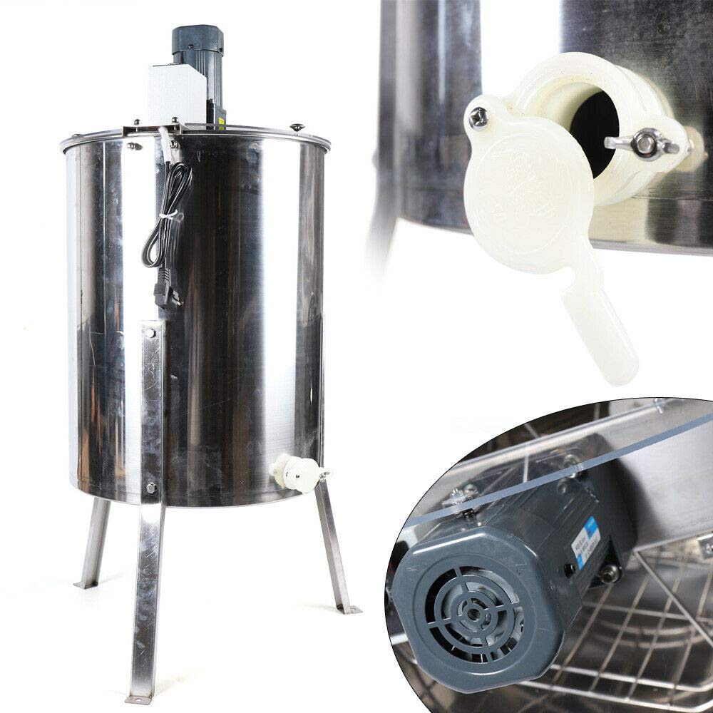 Essoreuse à miel électrique, 100 cm, 4 cadres, en acier inoxydable, extracteur de miel électrique, apiculture, 220 V, 120 W