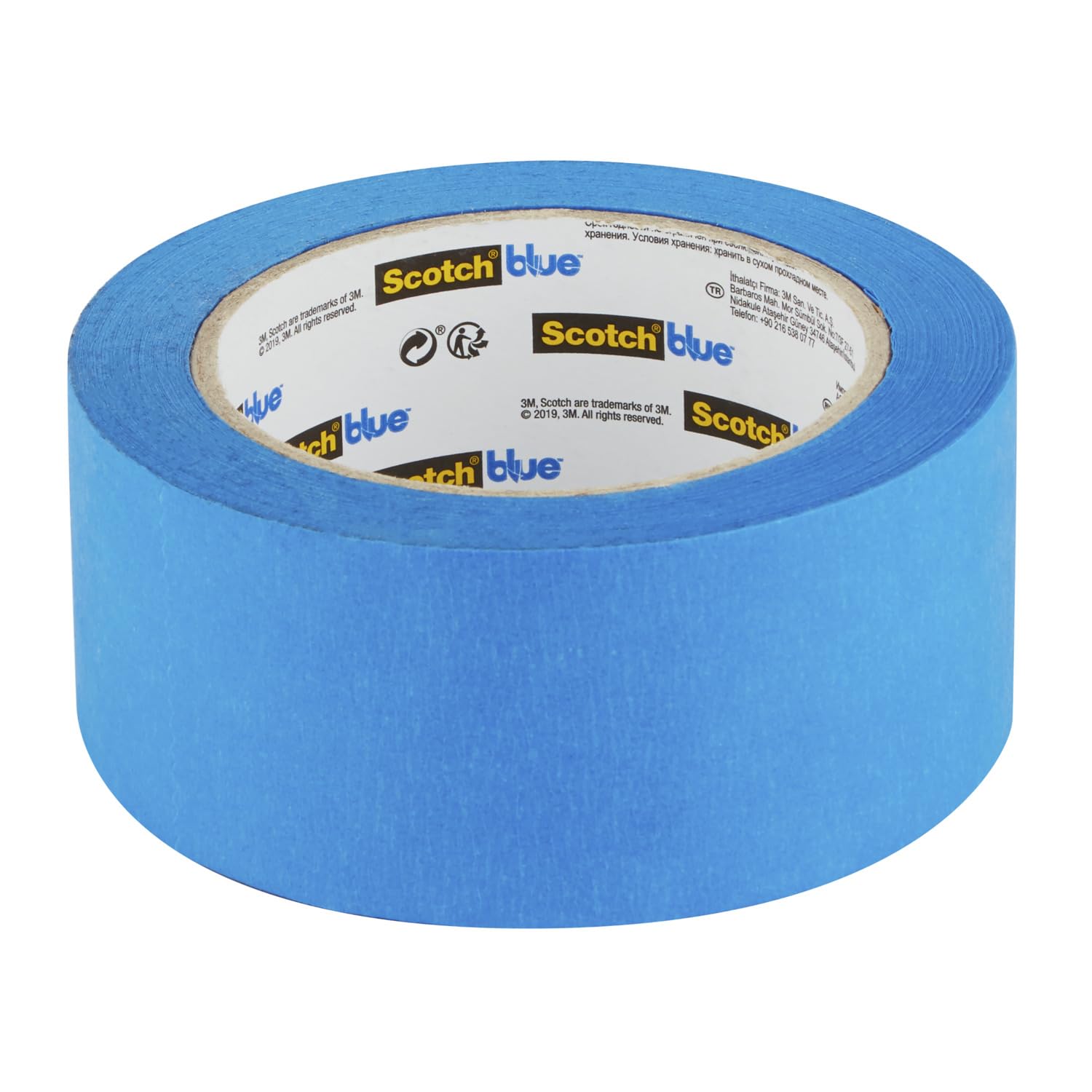 ScotchBlue Cinta de Enmascarar Multisuperficie, 3 Rollos (48 mm x 41 m) Cinta de Pintor Azul Scotch para Pintar y Decorar, Interior y Exterior, 100% PEFC