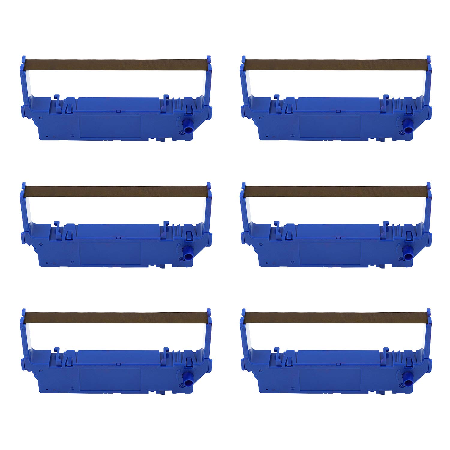 Printerfield Purple SP700 RC700 (6 Pack) Compatible Ribbon Cartridge for Star SP700/712/717/747 & Star SP-700BR,RC-700BR,SP-742 Cash Register/POS Printers