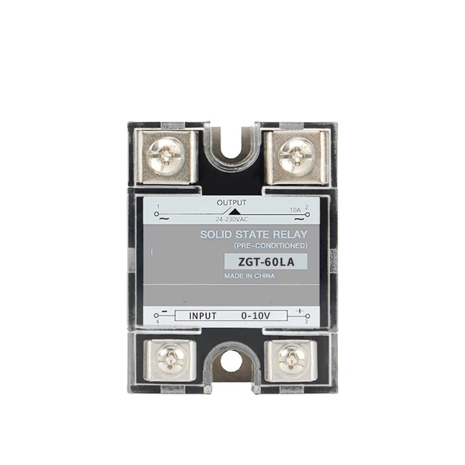 Controlador proporcional lineal monofásico LA de 40 A y 60 A, entrada 0 a 10 V o 4 a 20 mA, regulador voltaje, relé estado sólido