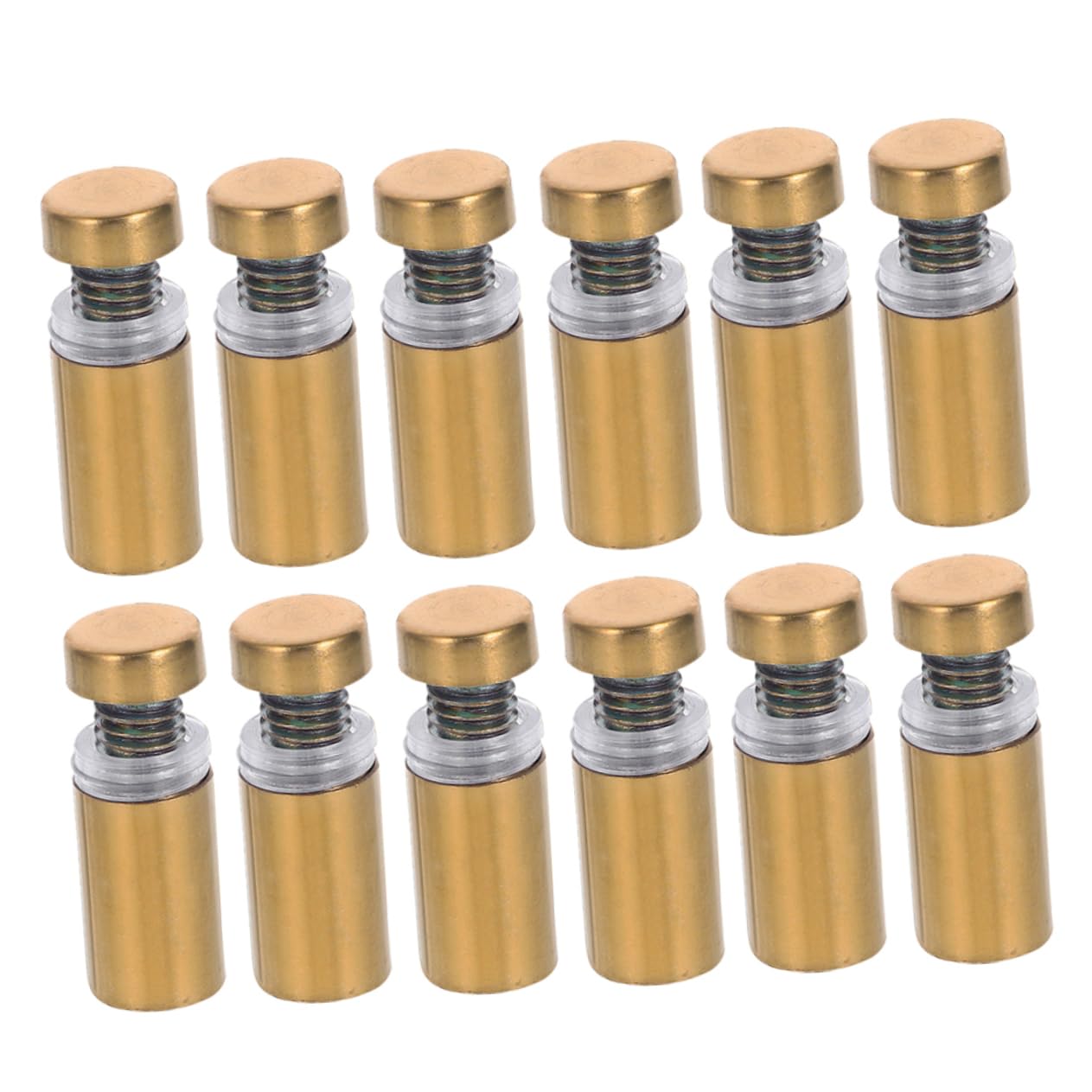 Artibetter 12pcs Hollow Nail Screws Stainless Steel Fixing Screws for Advertising Signs Glass Panels Mirror Mounts Fasteners for Elegant Wall Decor