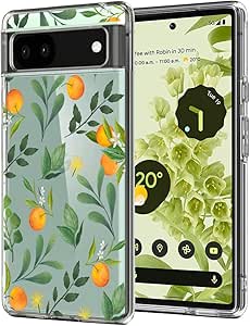 Unov Compatible With Pixel 6a Case Clear With Design Soft TPU Shock - View #7