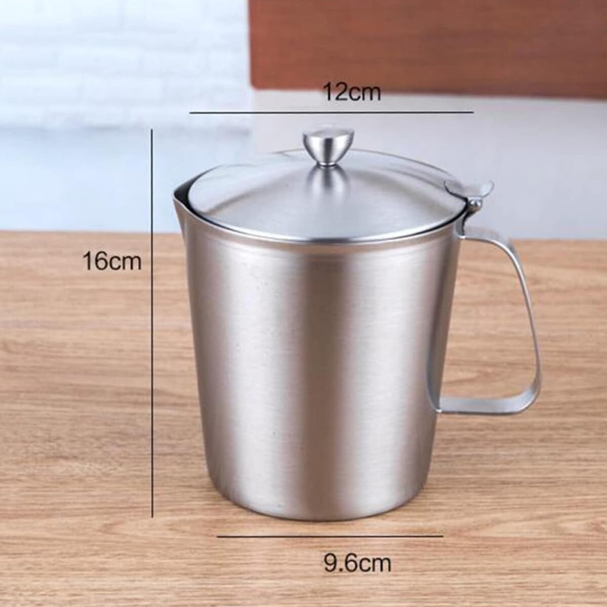 Baluue Tasse à Mesurer Graduée pour Café et Lait avec Couvercle Doseur pour Pâtisserie