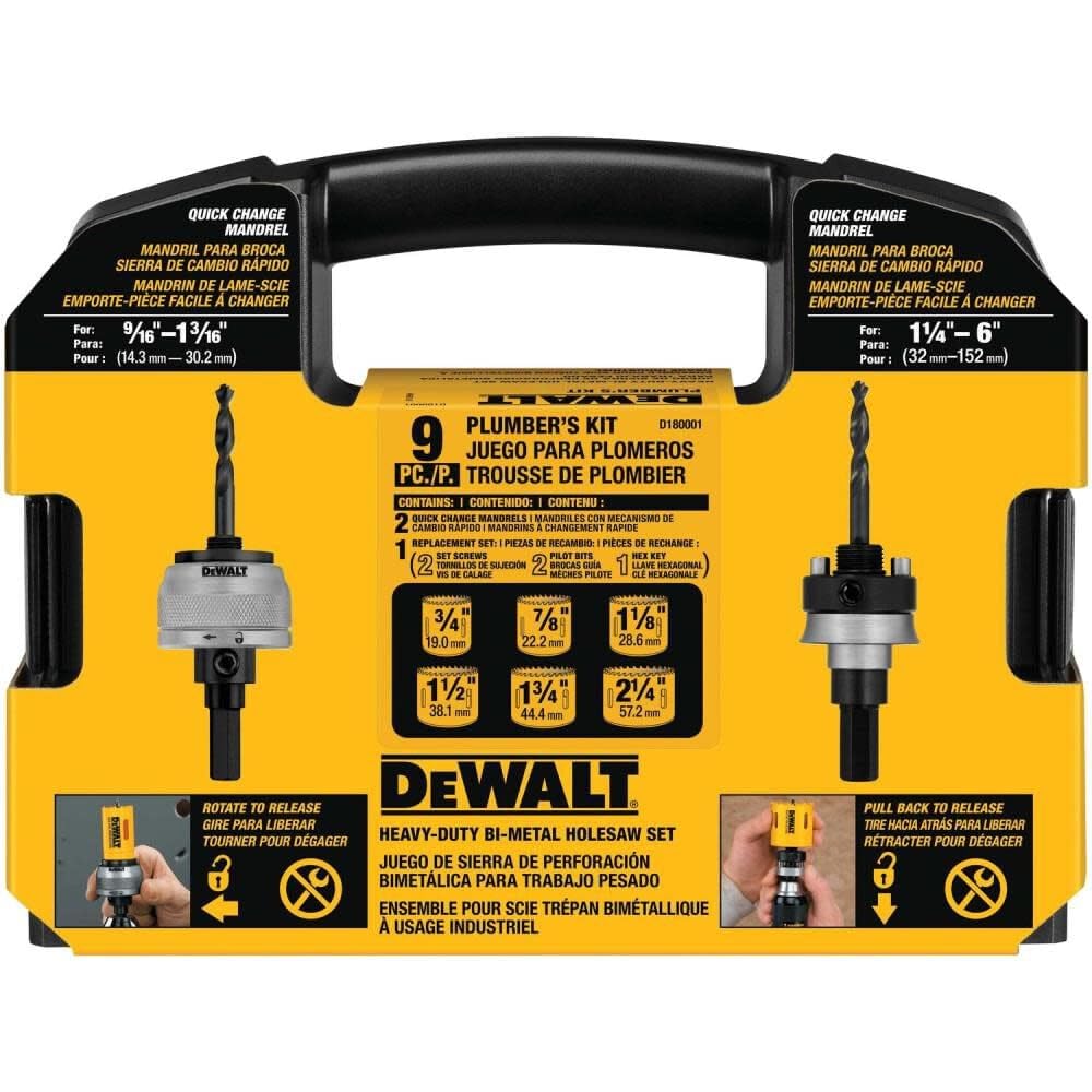 Dewalt D180001 Hole Saw Set, Black - Image 2