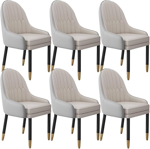 Miniatura 34 de YVYKFZD Sillas de comedor de cuero, juego de sillas de comedor, silla de cocina con patas y respaldo de madera, sillón tapizado, silla auxiliar