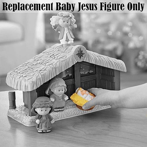Miniatura 5 de Little People Fisher Price Christmas Story Nativity Baby Jesus - Figura de repuesto para muñeca de juguete N4630