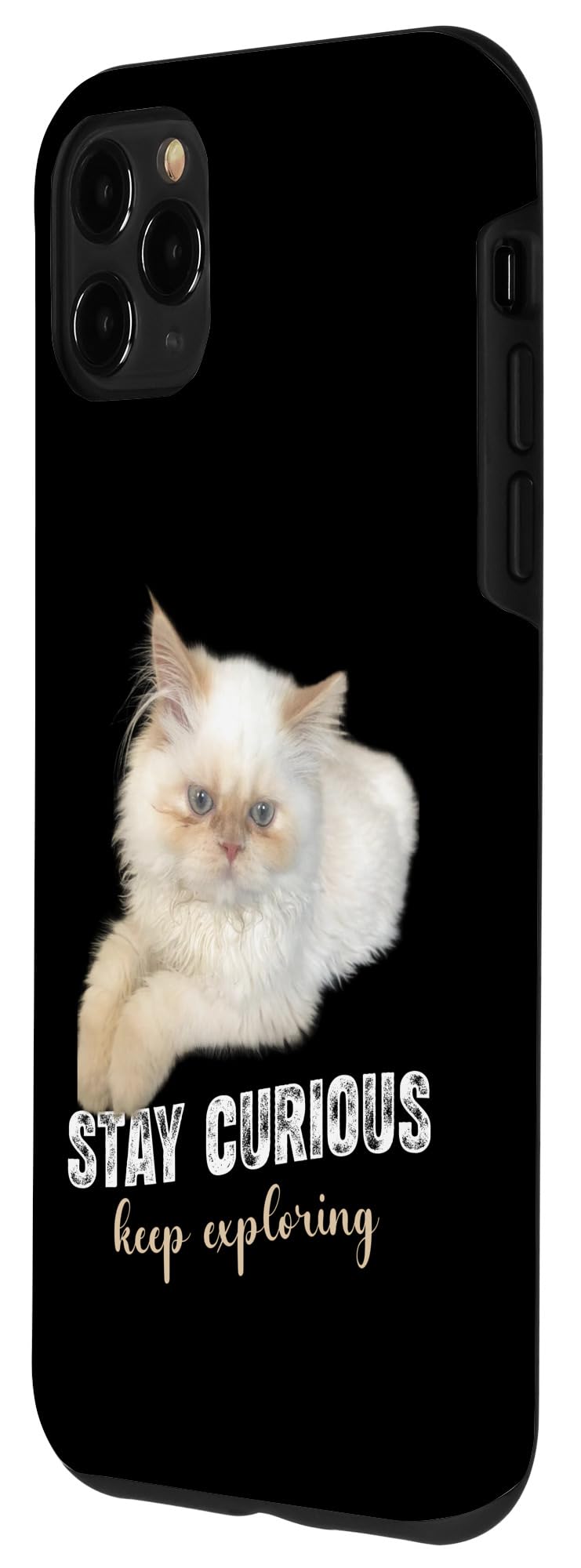 iPhone 11 Pro Max Trending Latest tee Stay Curious, Keep Exploring Cats Lovers Case - Image 2