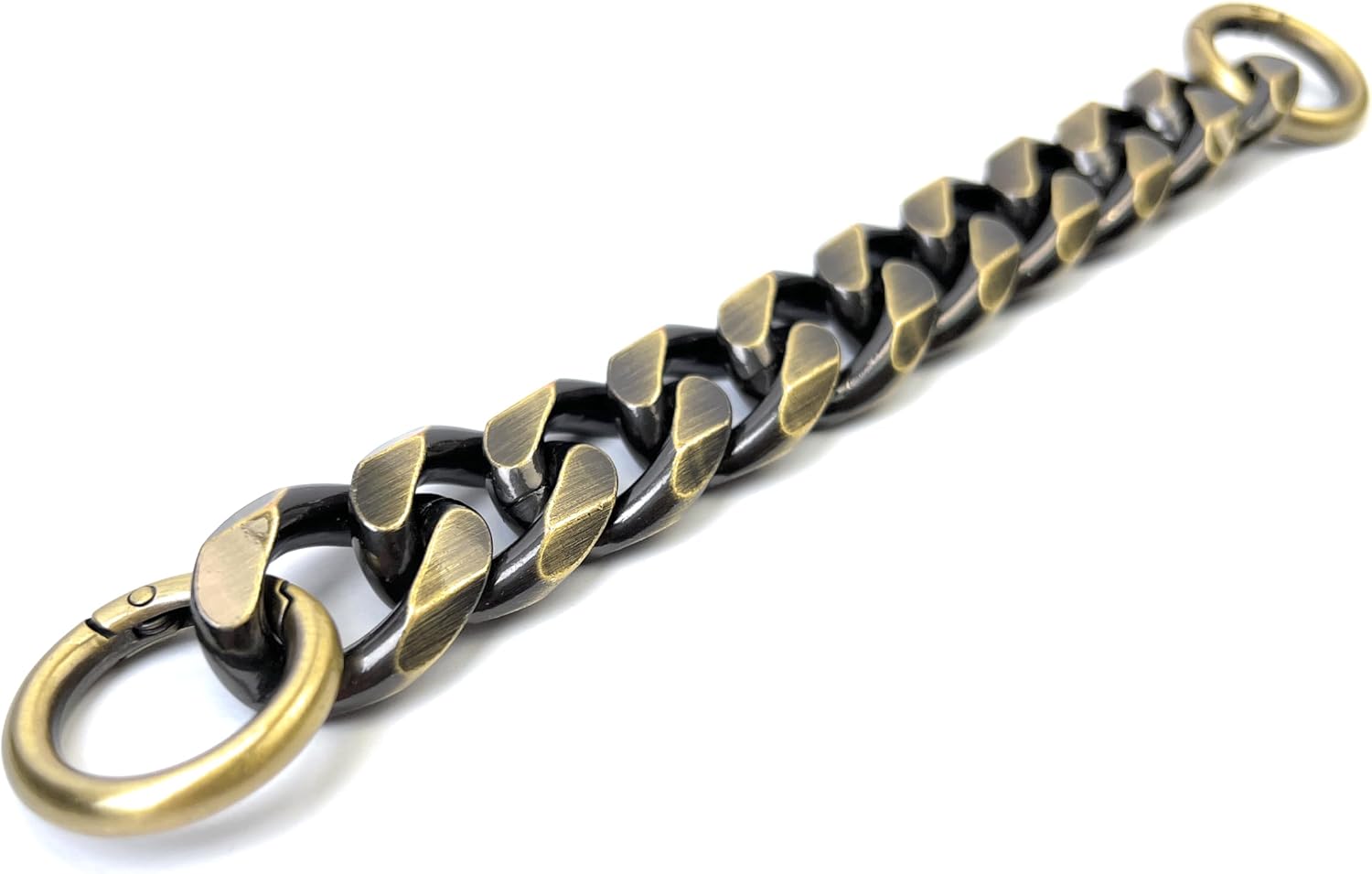 Lightweight Chunky Cuban Purse Chain Strap | Premium Aluminum Durable Wear-Resistant Smooth Finish Easy Clip-On Installation Stylish For Bags, Charms & DIY Accessories