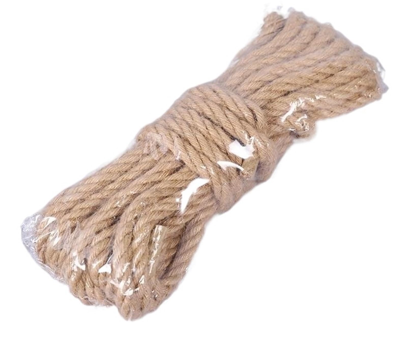 Corda Canapa Naturale 10M Corda di iuta naturale Spago intrecciata Macrame String DIY Craft Decorazione fatta a mano Pet Scratching 4mm-12mm