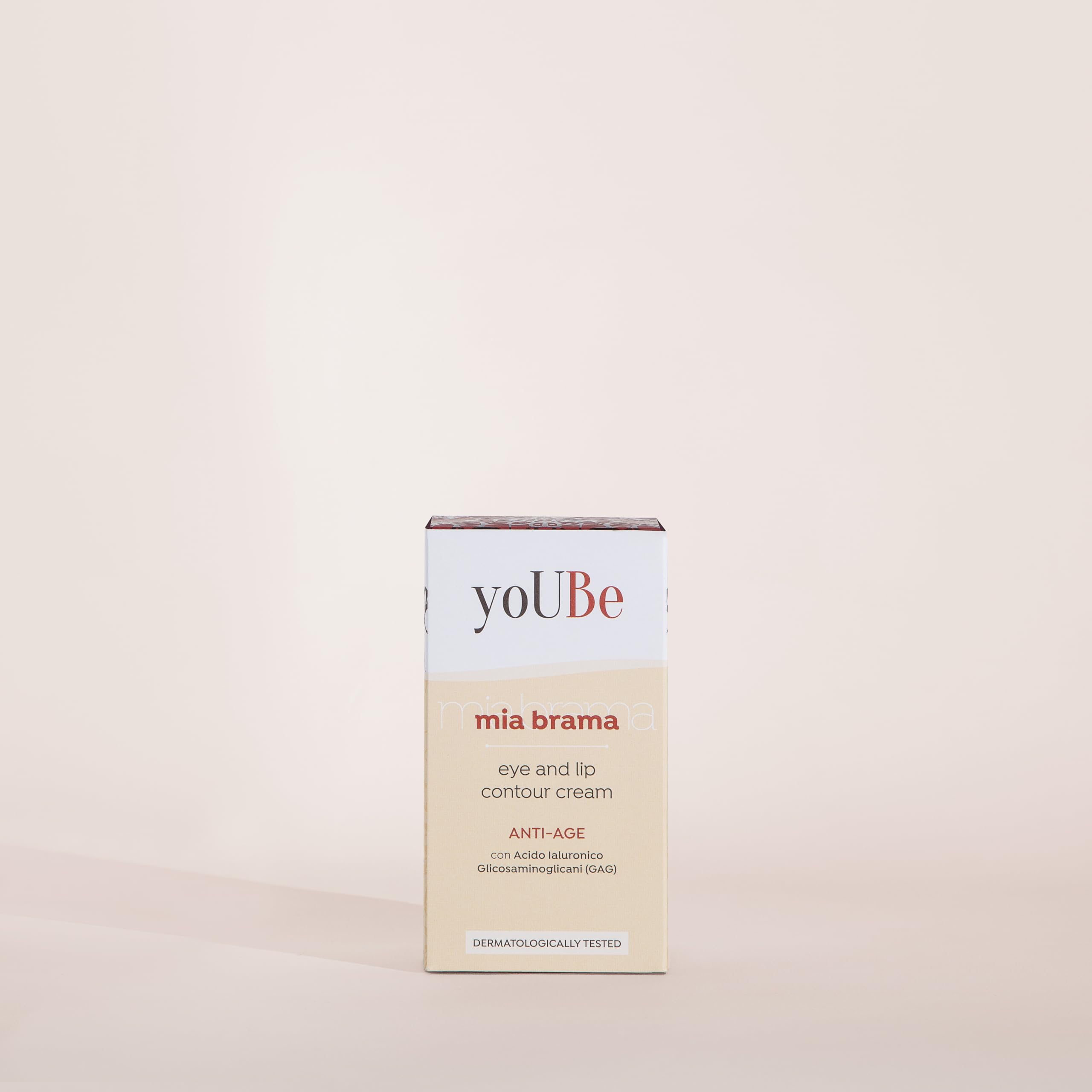 Eye and lip contour cream - crema contorno occhi e labbra Anti-age yoUBe - mia brama - 15 ml