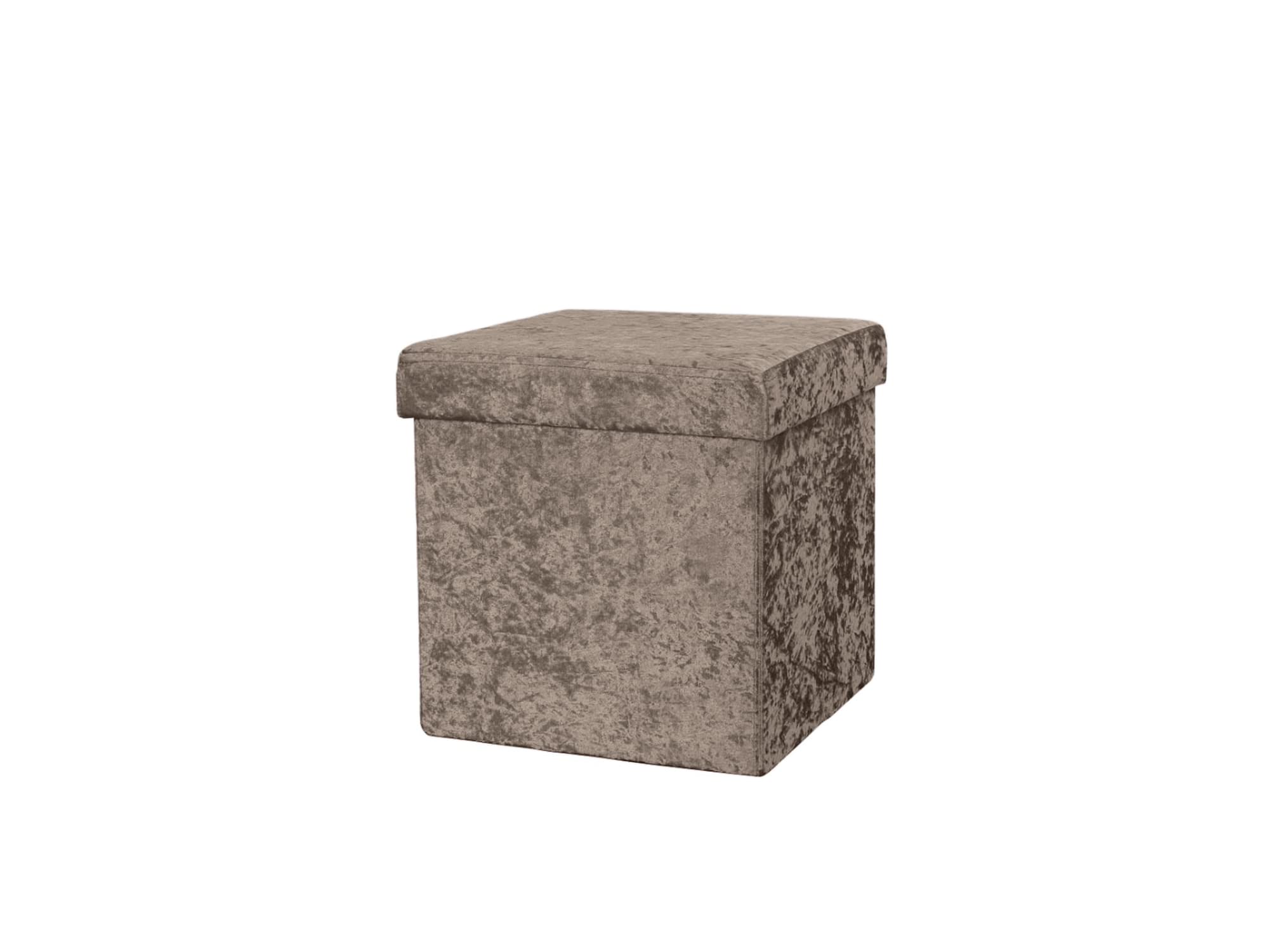 La Maison Large Ottoman Foldaway Storage Blanket Toy Box Bench Crushed Velvet Pouffe Footstool Ottoman