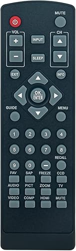 RC-304 - Control remoto de repuesto compatible con televisor LCD Insignia NS-L19Q-10A NS-L19W1Q-10A NS-L22Q-10A NS-L26Q-10A NS-L32Q09-10A