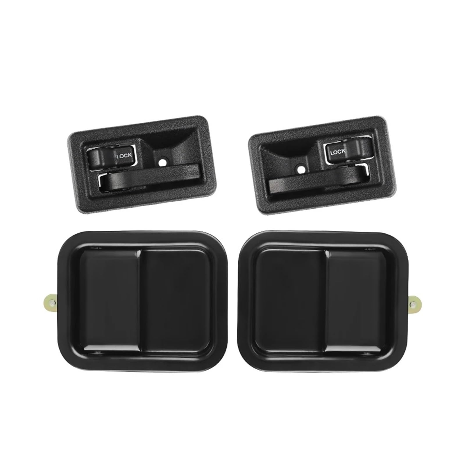 Vdifsvb for Jeep for Wrangler YJ 1991-1995 TJ 1997-2006 55176383AE 55176476 Inner and Outer Door Handle Side Exterior Door Handle