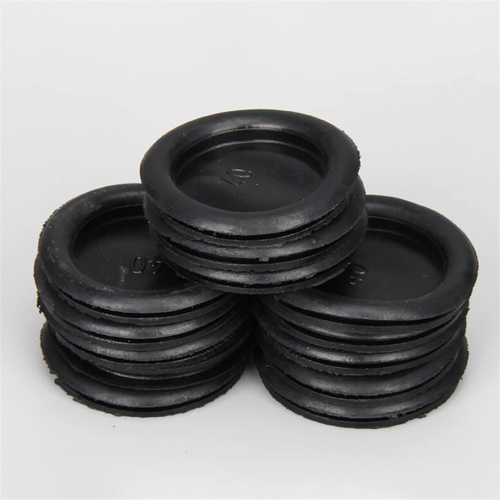 Rubber Grommet kit, 10pcs Blanking Blind Rubber Wiring Grommets Hole Plug Electrical Wire Gasket Black 14mm-150mm Single Sided (Color : 10pcs, Size : 150mm)