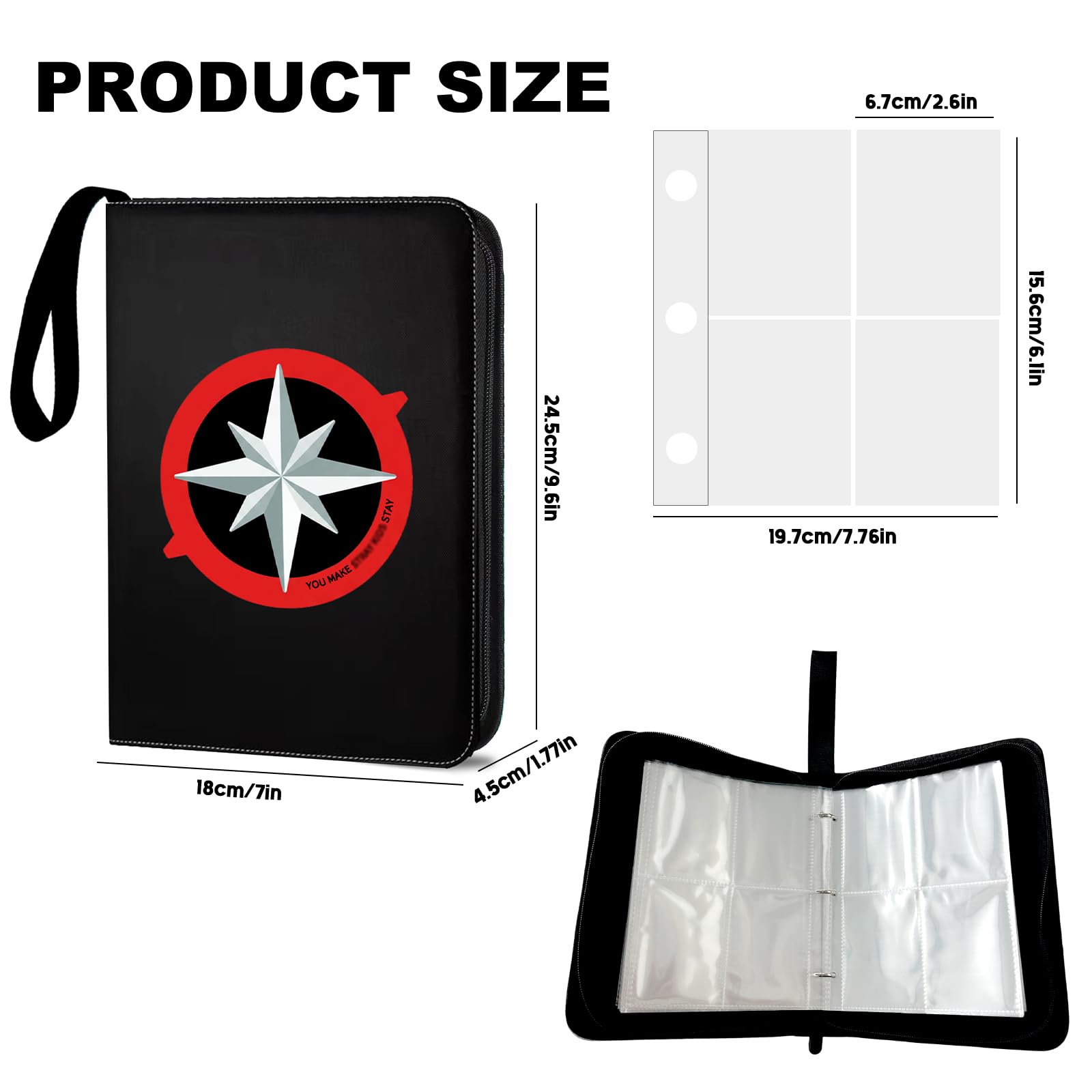 S-Kids Photocard Binder, 3 Ring Kpop Photocard Binder with 400 Pockets, Kpop Photo Card Holder, S-K-Z00 Photo Card Album - Image 2