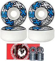Roda Skate Next Il 53mm 100a + Rolamento Black Sheep Red