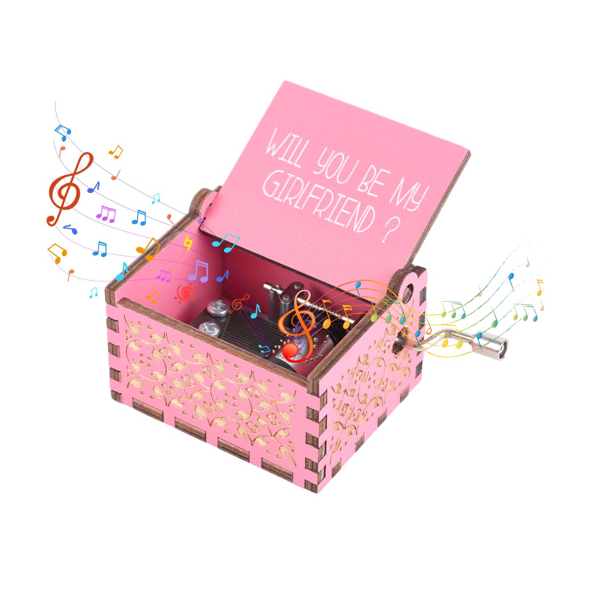 Vintage Hand Crank Music Box - Happy Birthday Gift -9