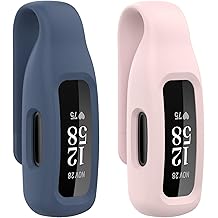 2-Pack Clip Holder Compatible with Fitbit Inspire 2/ Ace 3 Fitness Tracker, Soft Silicone Replacement Case for Inspire 2/Ace 3