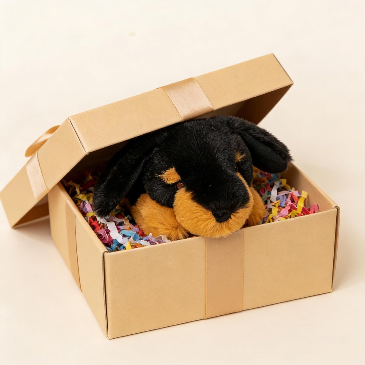 PEACH CAT Dachshund Dog Stuffed Animal Cute Plushies Small Puppy Plush Toys Birthday Gifts for Kids - Image 4