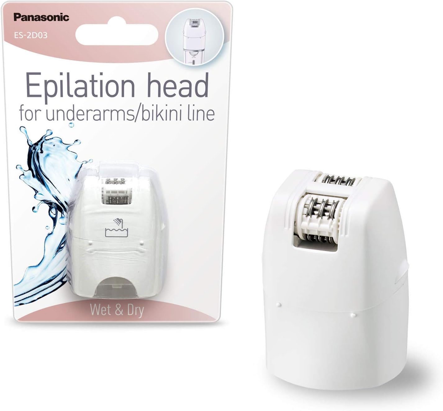 ES-2D03 Epilator Attachment/Extra Narrow Epilation Surface for Armpits and Bikini Zone/Attachment for All Epilators of The EY and EL Series
