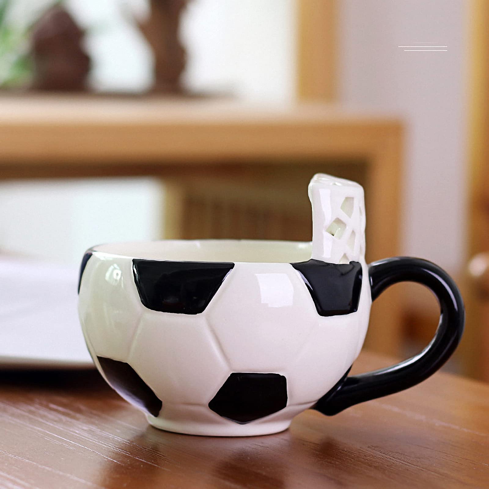 Tazza da Basket/Calcio in Ceramica Creativa con Manico, Scuola Personale/Ufficio/Tazza da casa/Tazza d'Acqua, Tazza da caffè per Bambini, insalatiera di Frutta