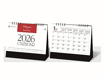 Amazon | カレンダー 卓上 【2026年】 メモジュールデスク SP