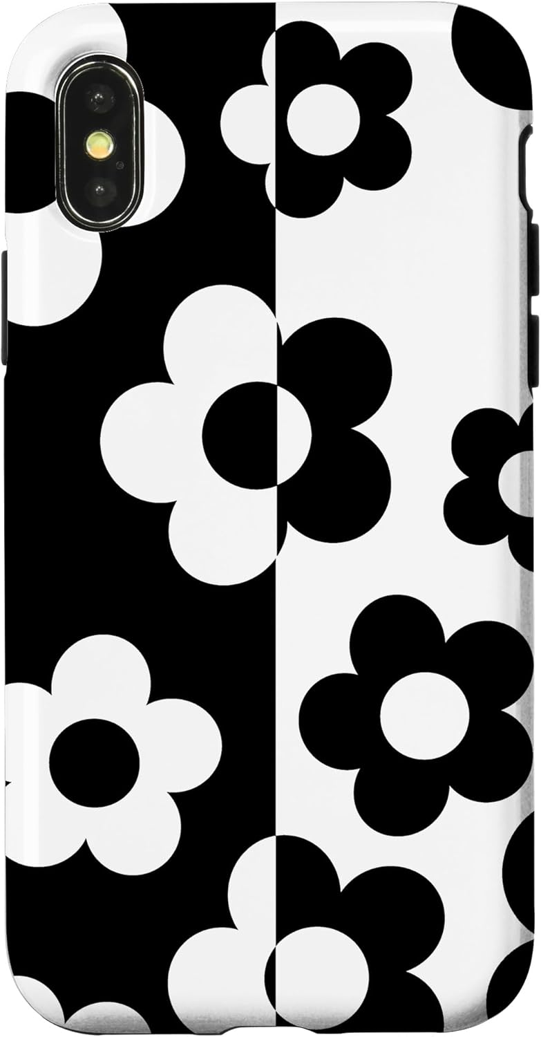 Color Block Daisy Split Color Indie Aesthetic 60's 70's Case for iPhone 11 Pro Max