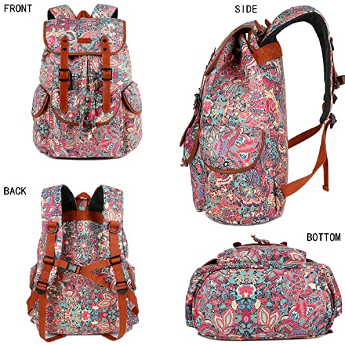 Large Women Laptop Backpack 15.6 Inch Computer Backpack Travel Hiking Backpack With Free Toiletry Bag Cn-01 (Hs) #TOP2