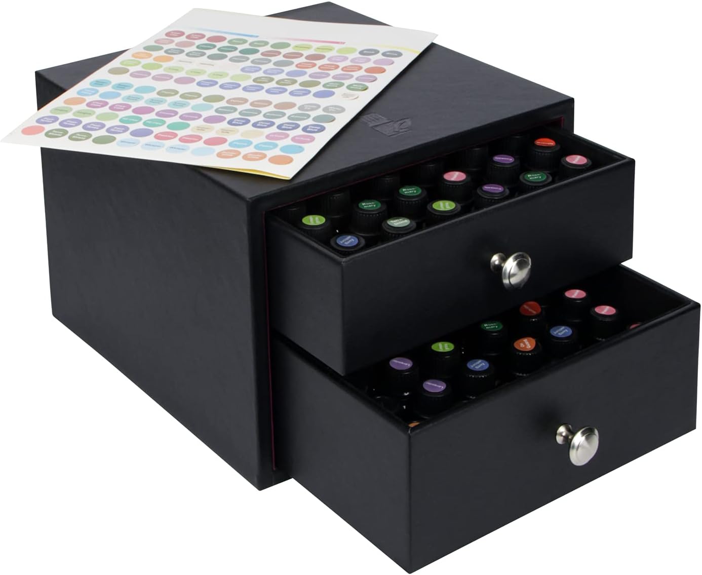 J JACKCUBE DESIGN Essential Oil Organizer MK525A (Black)