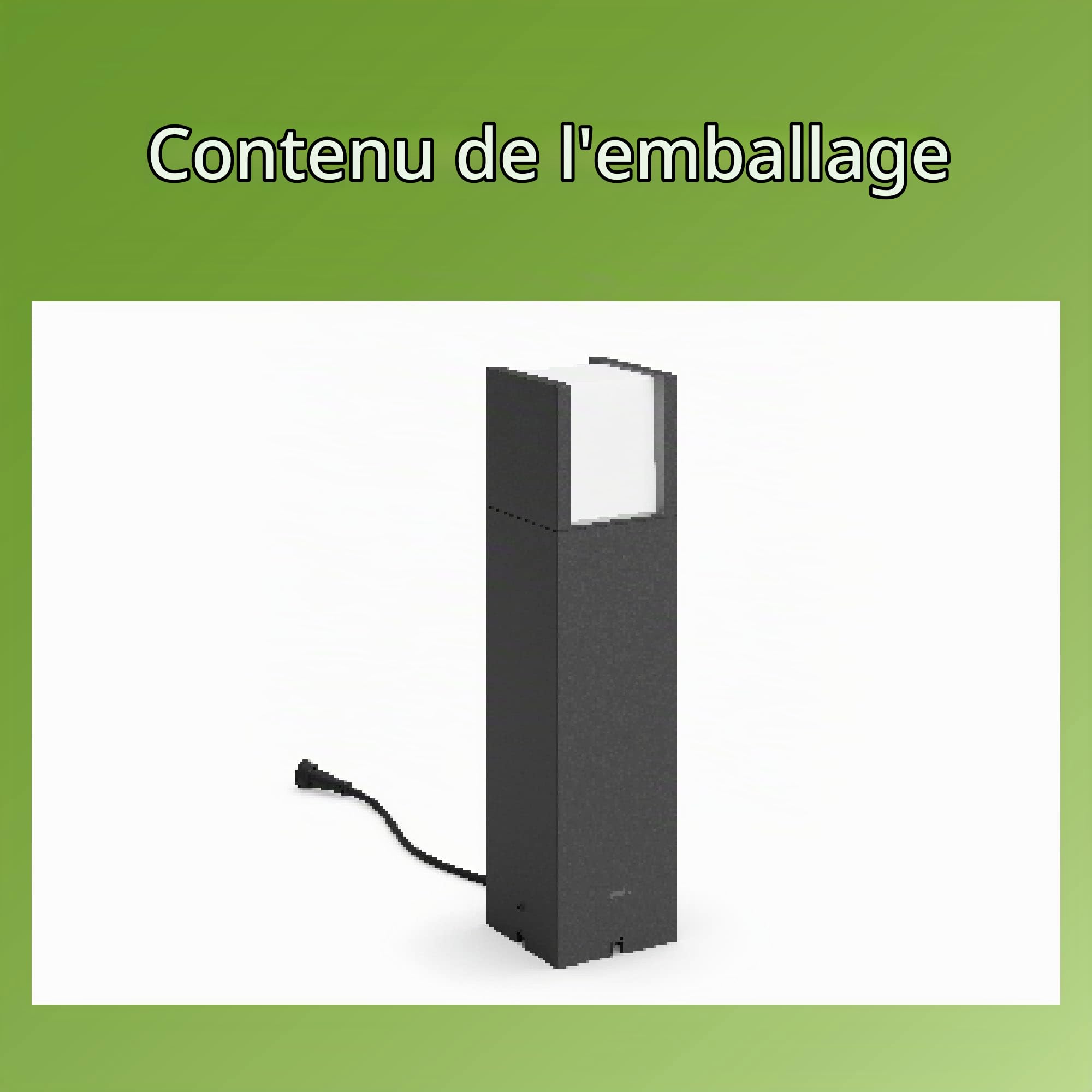 Philips borne extérieure LED basse tension Garden Link, 24W, IP44, éclairage blanc chaud 2700K, anthracite