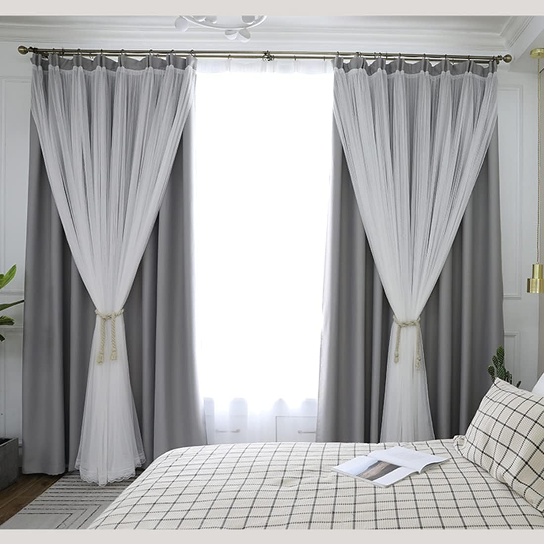 Rideaux occultants pour chambre : créez une ambiance obscure et isolée du froid en gris
