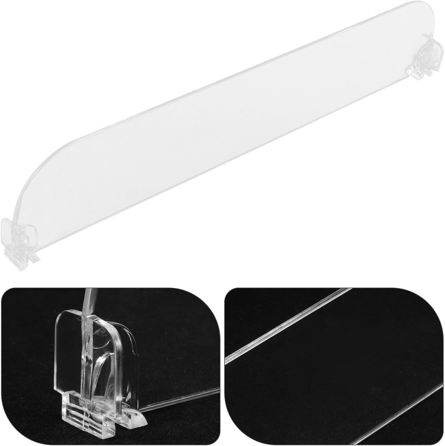 2pcs Plastic Retail Shelf Dividers for Wire Shelves, Adjustable