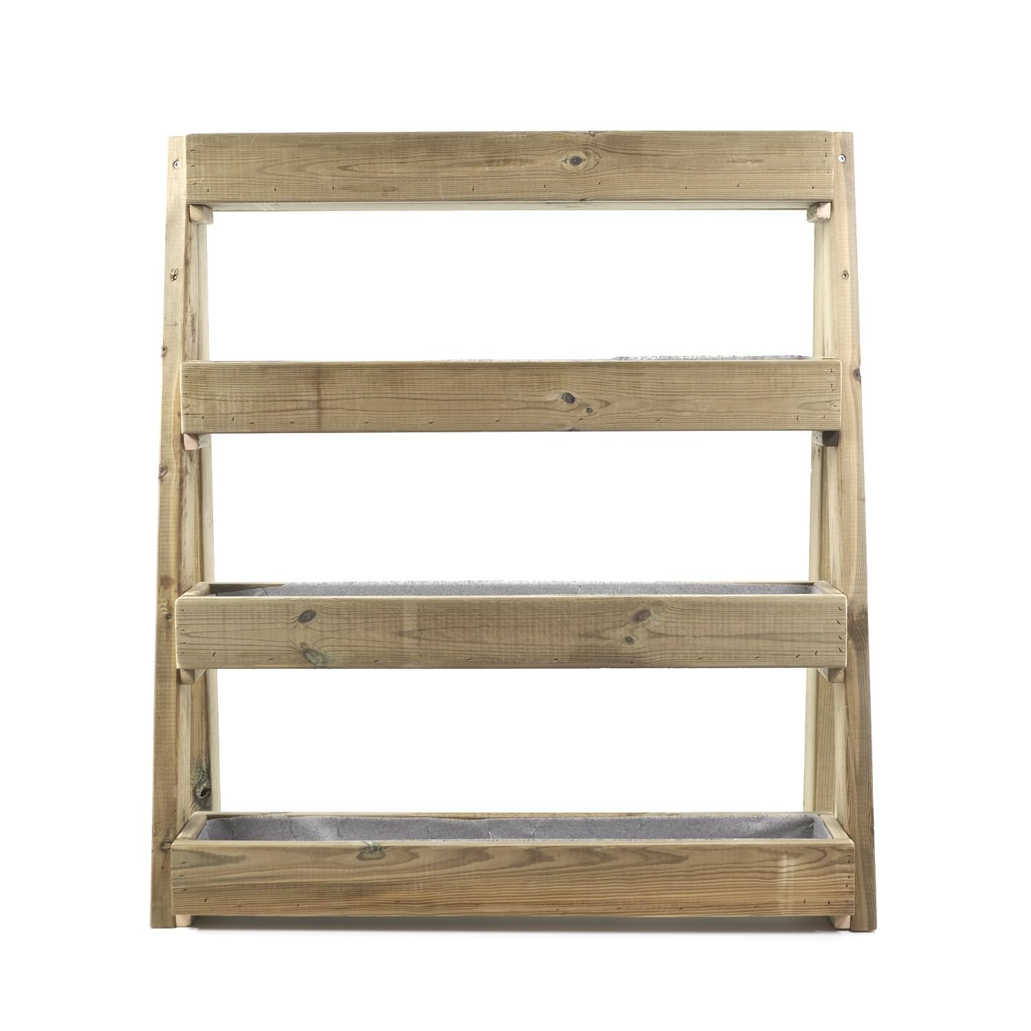 Potager urbain vertical mural avec 4 jardinières de 100 x 90 x 30 cm Bois traité pour extérieur