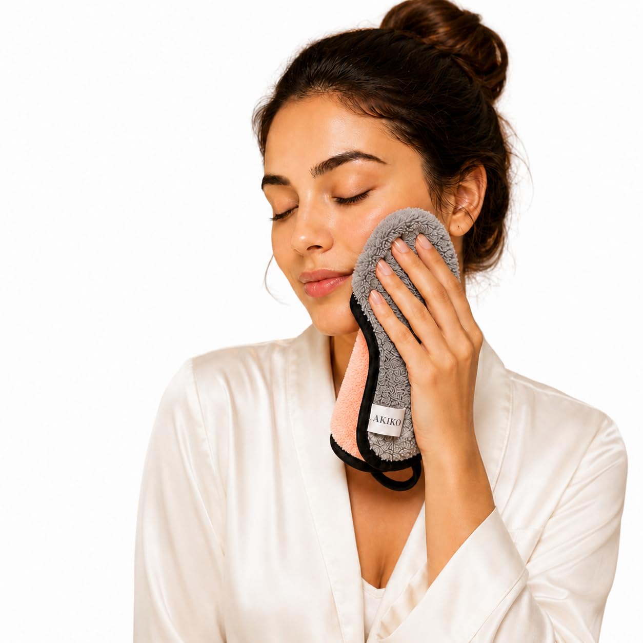 AKIKO HOME | Makeup Removing Microfiber Face Towel | Soft, Chemical Free, Vegan| Removes eye, face, lips makeup | Hypoallergenic, Last 5000 washes | Proudly Indian-picture-12