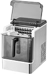 VEVOR Machine à glace de comptoir, 24 Cubes prêts en 15 Mins, 45lbs dans 24Hrs, Machine à glace portable auto-nettoyante avec scoop et panier à glace, machine à glace avec 3 Tailles Ice Cube pour Home Cuisine Bureau Party
