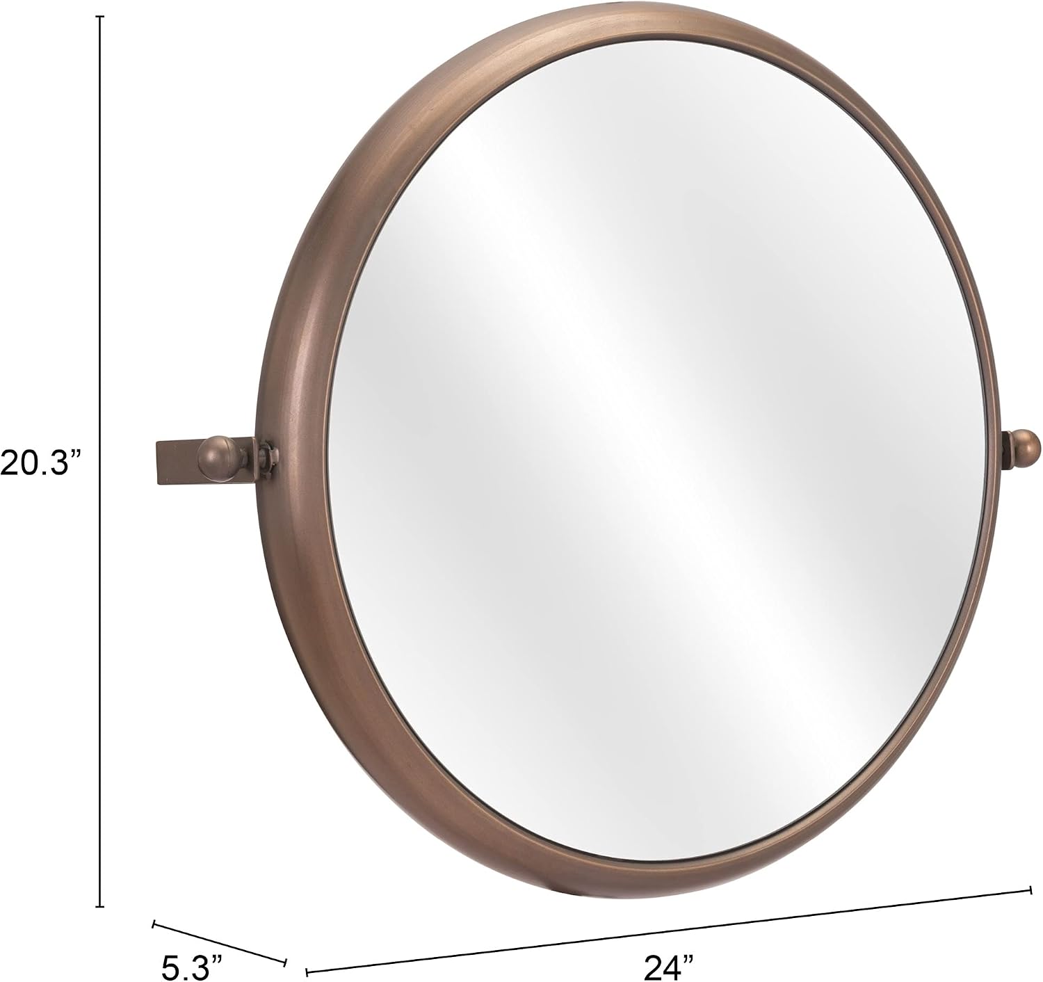 Zuo Modern Rand Mirror Gold