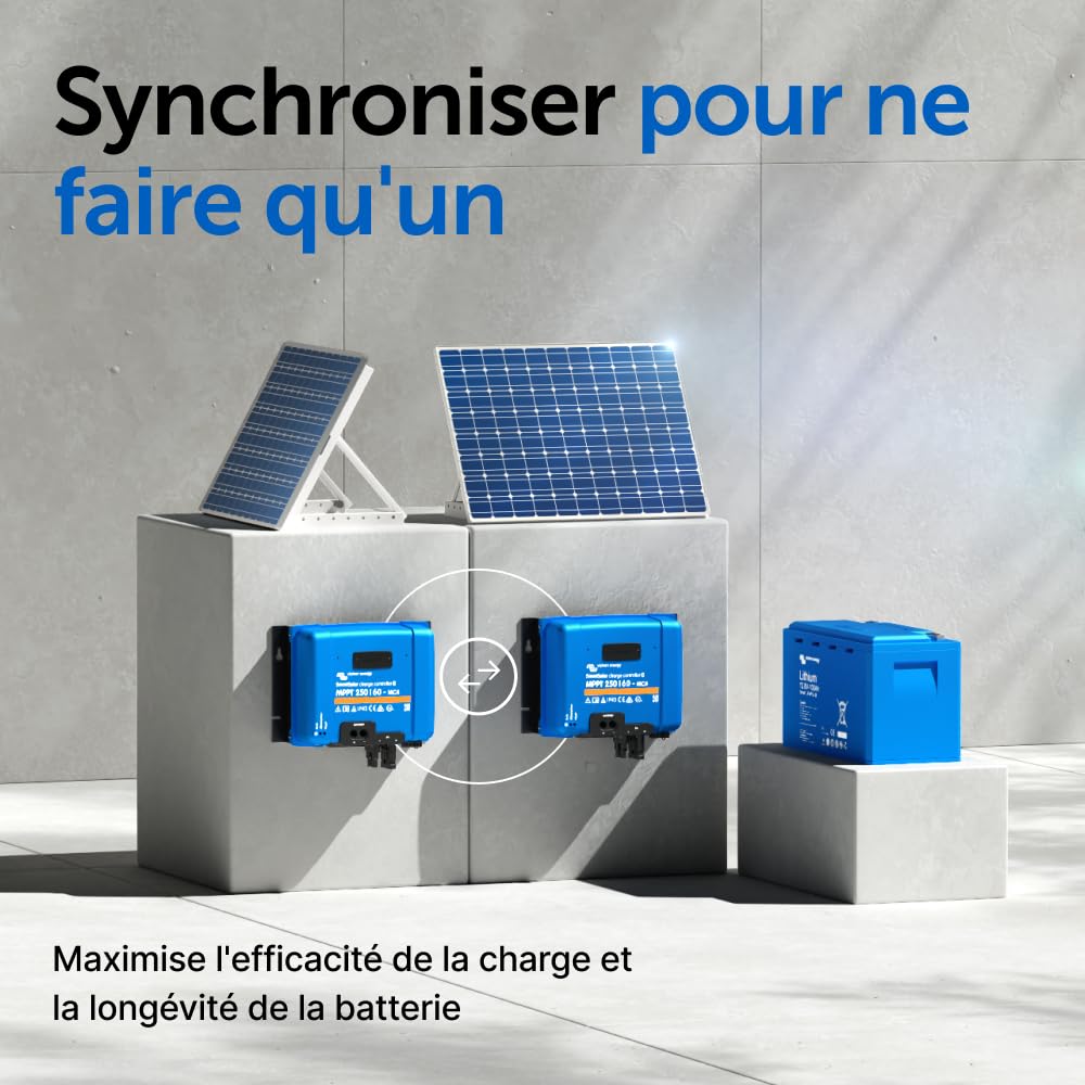 Victron Energy SmartSolar MPPT Contrôleur de Charge Solaire 250 V 60 amp 12/24/36/48 Volt (Bluetooth) pour MC4